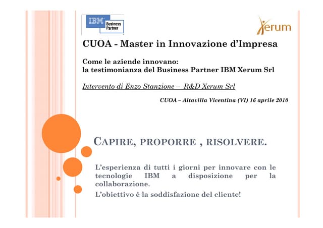 Proporre, convincere e risolvere
