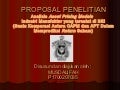 Analisis Asset Pricing Models  Industri Manufaktur yang tercatat di BEI