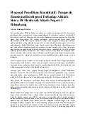 Proposal penelitian kuantitatif