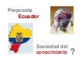 Ecuador sociedad del conocimiento