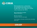 Propuestas para mejora de calidad en CIRIA UDLAP 2010