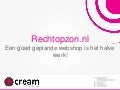 ProShop E-commerce Explained Rechtop zon Een goed geplande webshop is het halve werk