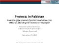 Violence in Pakistan: Mapping the Protests Following the Anti-Islam Film