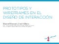 Prototipos y wireframes en el diseño de interacción