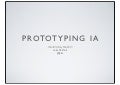 Prototyping Information Architecture