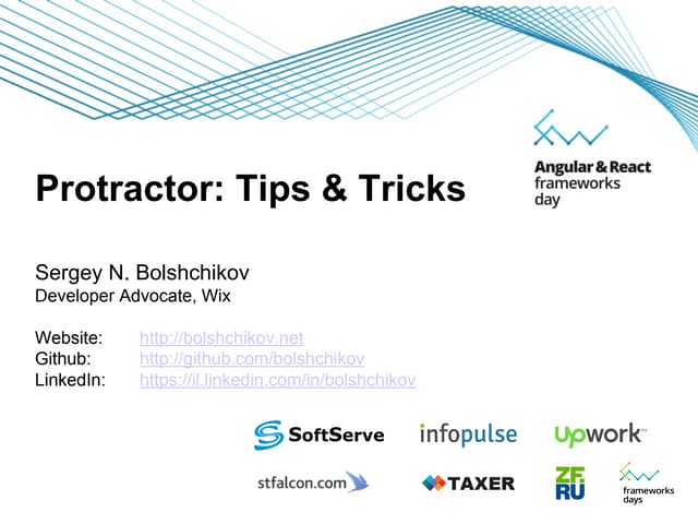 Сергей Больщиков "Protractor Tips &...