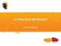 La Province de Namur sur les réseaux sociaux