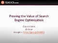 Proving the Value of SEO