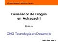 Proyecto Biogas Bolivia
