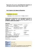 Proyectos de ley de y para enfermeria vigentes en el parlamento nacional al 20 de mayo de 2012