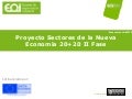 Proyecto sectores de la nueva economia 2020 ii fase