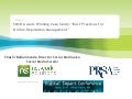 PRSA Digital Impact :SNCR Award-Winning Case Study: "Best Practices for Online Reputation Management"