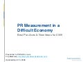 Best Practices & New Ideas in PR Measurement