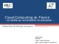 Présentation HEC - Cloud Computing En France - Cédric Mora