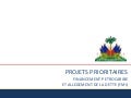 Présentation projets prioritaires 2 juillet 12