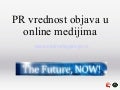 PR vrednost u online medijima 