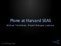 Plone at Harvard School of Engineering and Applied Sciences
