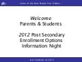 Post Secondary Enrollment Options at LCCC
