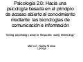 Psicología 2.0