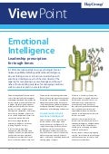 Emotional Intelligence : Leadership Prescription for Tough Times