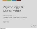 Psychology and Social Media