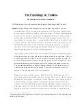 Psychology  in vedanta