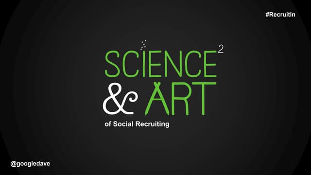 Science & Art of Social RecruitIn -...