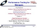 Performance Testing for Managers