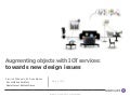 Augmenting objects with IOT services: towards new design issues