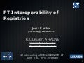 CEN WS-LT report on PT interoperability of registries