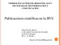 Publicaciones científicas en la BVS