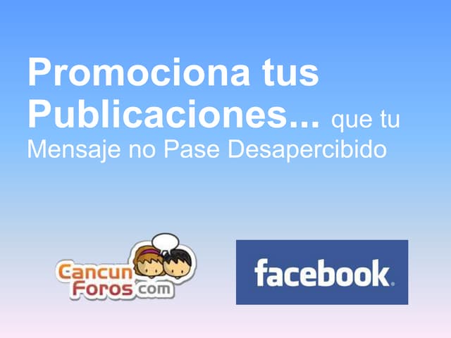 Publicidad Facebook Cancun Foros