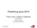 Publishing Expo  Feb 2010