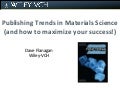 Publishing Trends In Materials Science