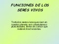 Punciones de los seres vivos miguel riaza