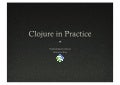 Pune Clojure Course Outline