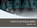 Punto De Equilibrio Finanzas