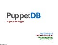 Puppet DB: Higher-Order Puppet - Deepak Giridharagopal - PuppetCamp LA &rsquo;12