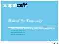 Puppet: State of the Community 2012