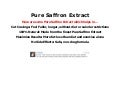 Pure Saffron Extract - The Truth behind PURE SAFFRON EXTRACT