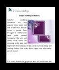Purple wedding invitations shine the big day