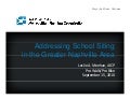 Session 38 - Addressing School Siting in the Greater Nashville Region