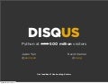 PyCon 2011 Scaling Disqus