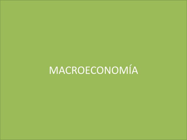 P&P - Macroeconomía