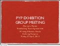 PYP Exhibition Group Meeting 1