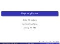 Beginning Python