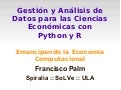 Gestión y Análisis de Datos para las Ciencias Económicas con Python y R