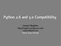 Python 3 Compatibility (PyCon 2009)