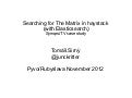 Searching for The Matrix in haystack  (with Elasticsearch)
