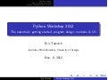 Python workshop #1 at UGA